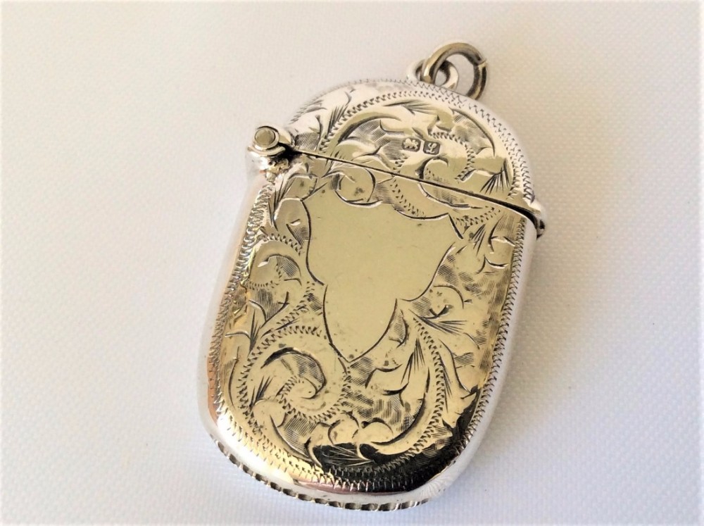 A charming Chester silver vesta