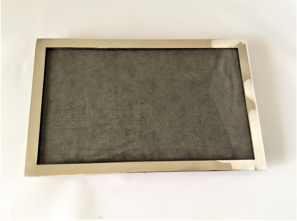 A large  landscape format silver photo frame. View III