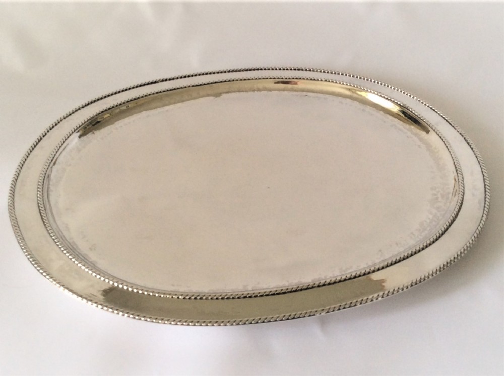 A fabulous Arts & Crafts large silver salver.