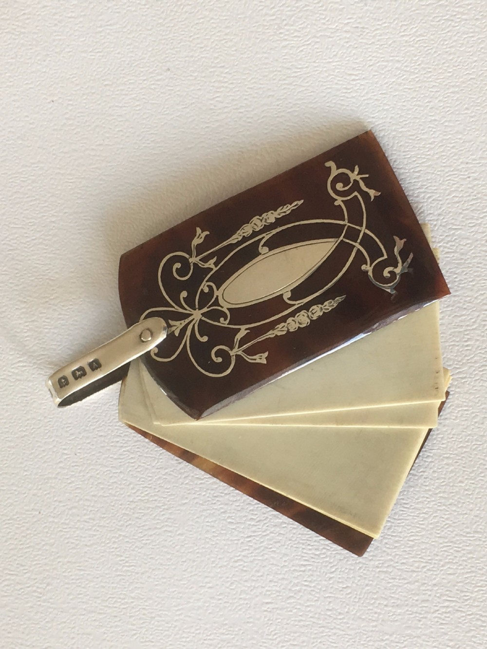 A gorgeous silver & tortoiseshell aide memoire. View VIII