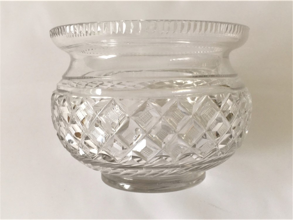 A gorgeous Regency cut glass bowl.