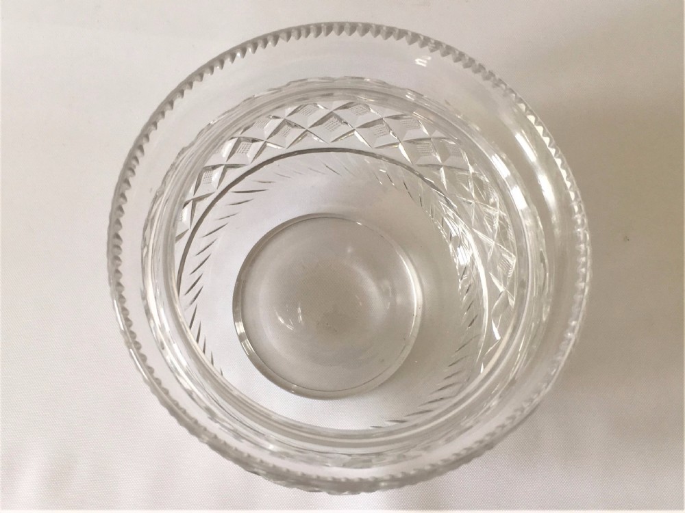 A gorgeous Regency cut glass bowl. View VI