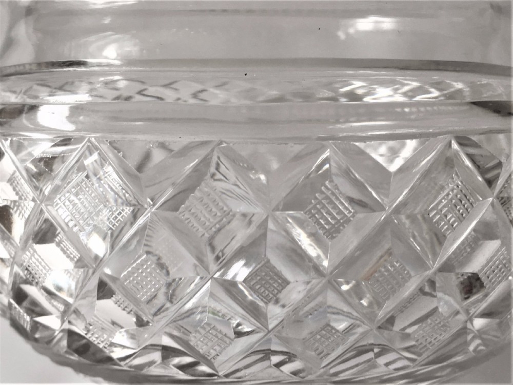 A gorgeous Regency cut glass bowl. View VII