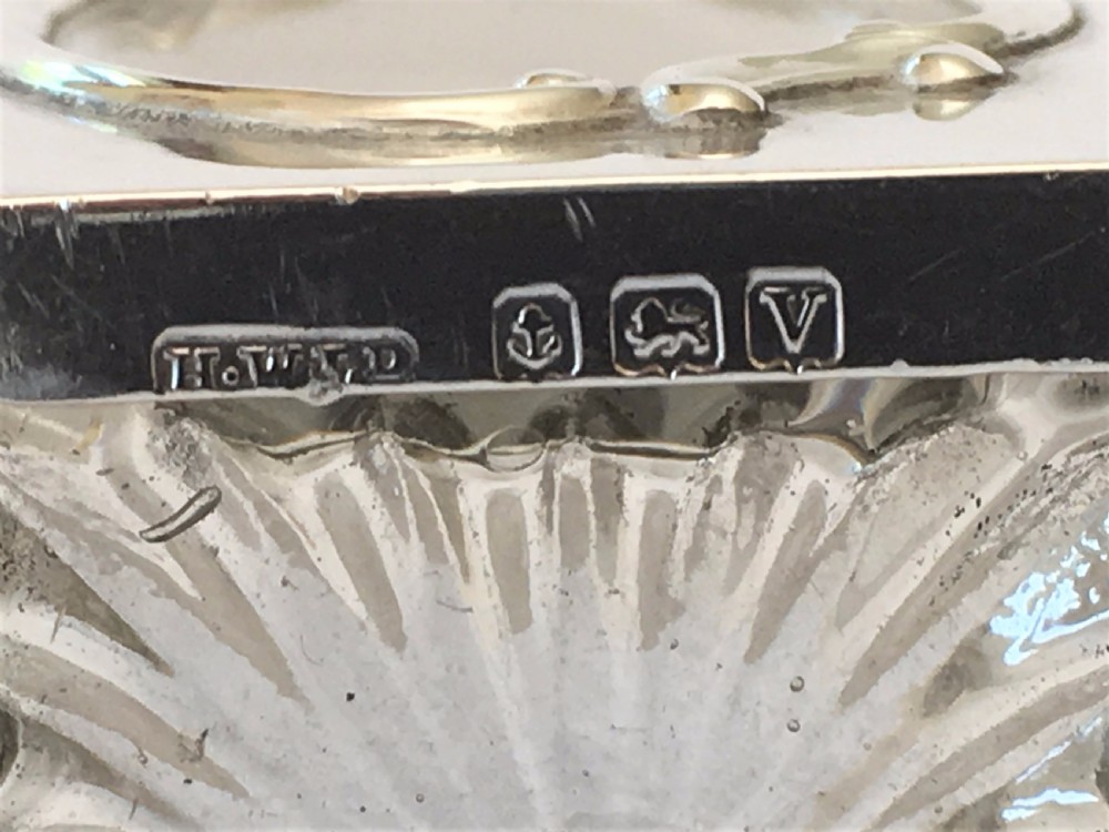 A delightful Art Nouveau silver cased scent bottle. View VI
