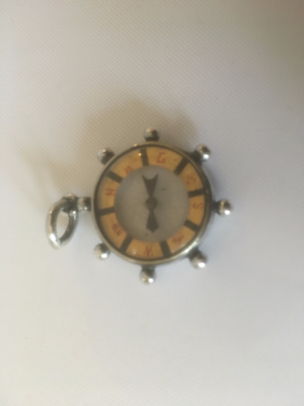 A novelty Victorian silver compass. View II