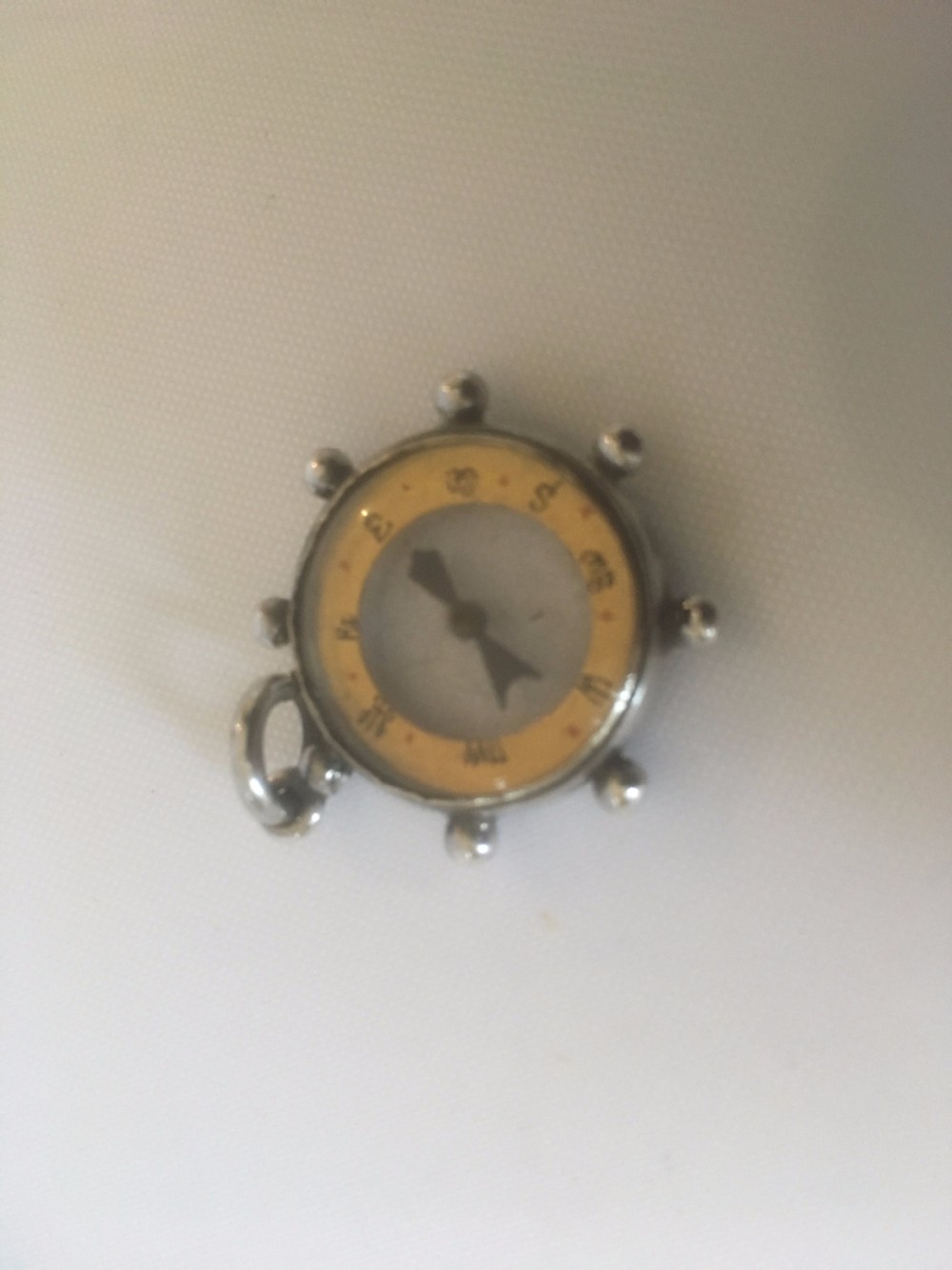 A novelty Victorian silver compass. View III