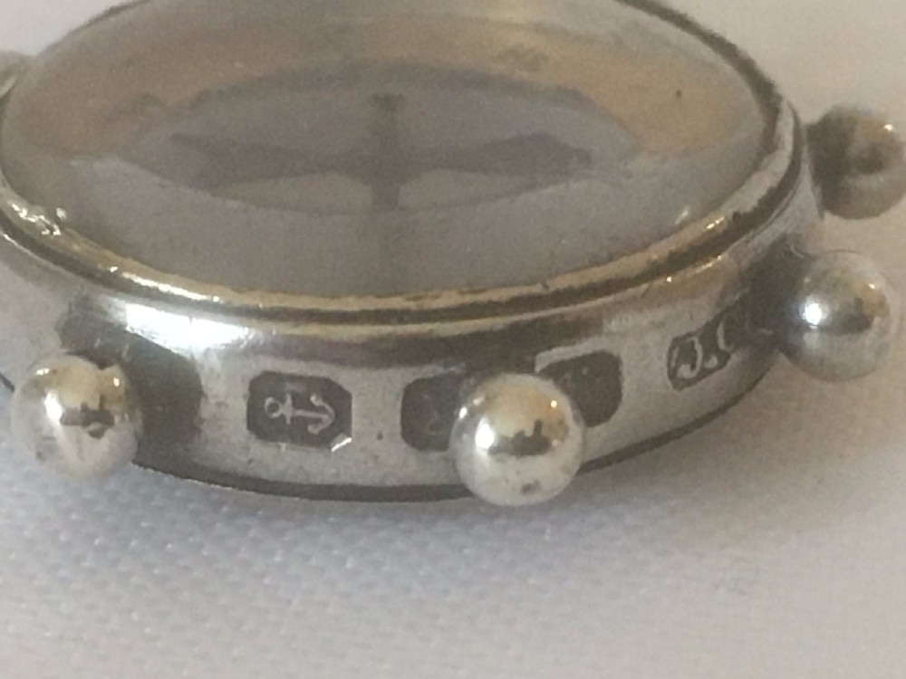A novelty Victorian silver compass. View V