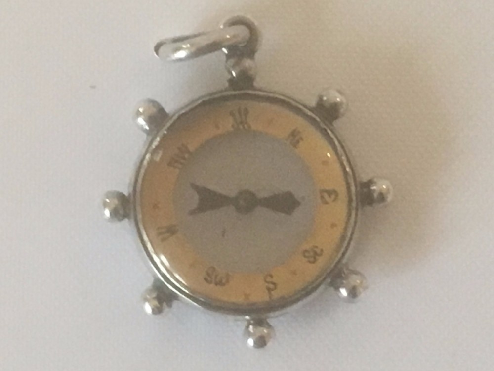 A novelty Victorian silver compass. View VI