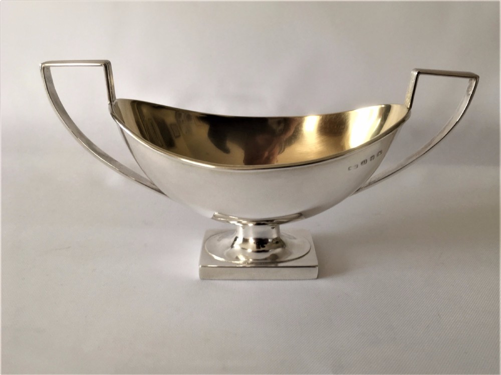 A fine Victorian silver gilt condiment boat.