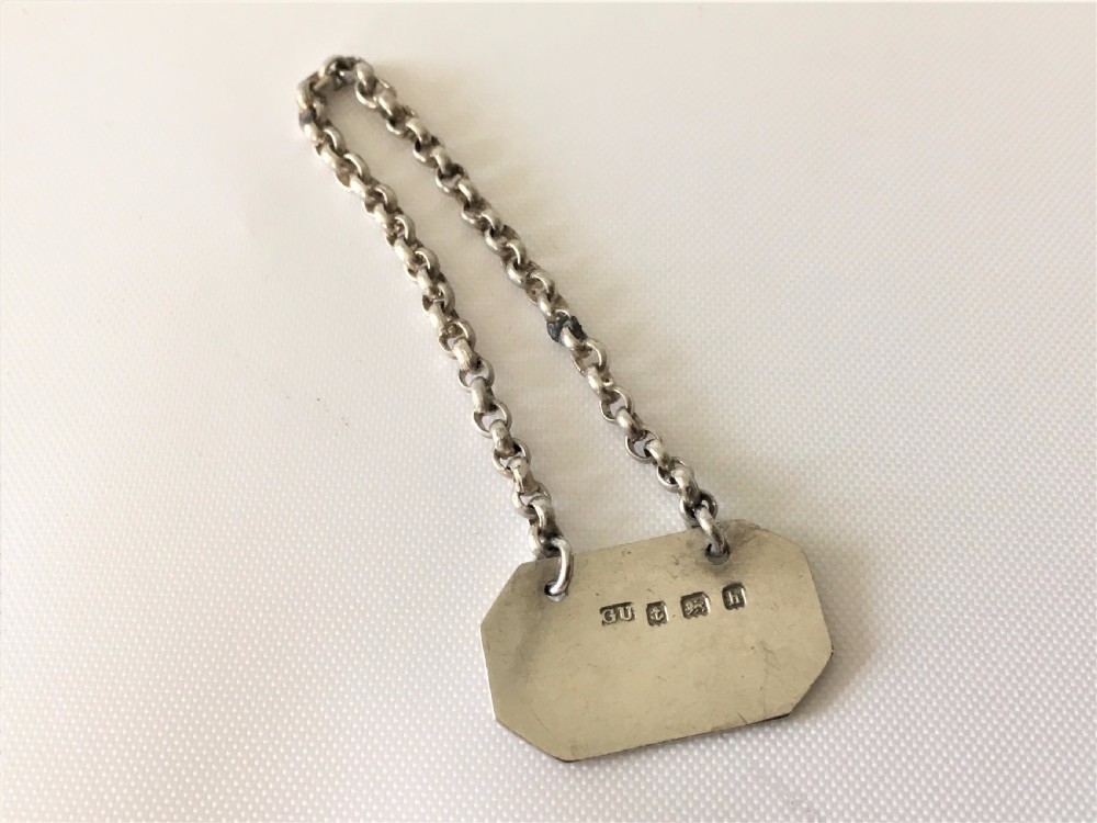 A rare Edwardian soy bottle with hallmarked silver label. View VII