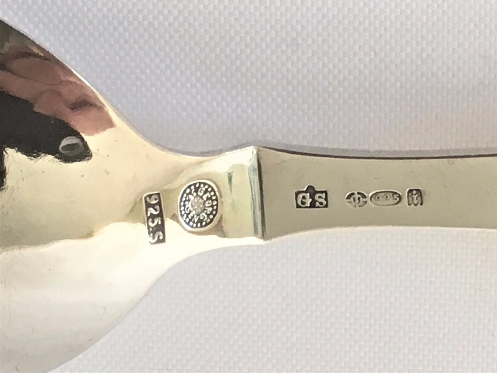 A superb Georg Jensen silver caddy spoon View III