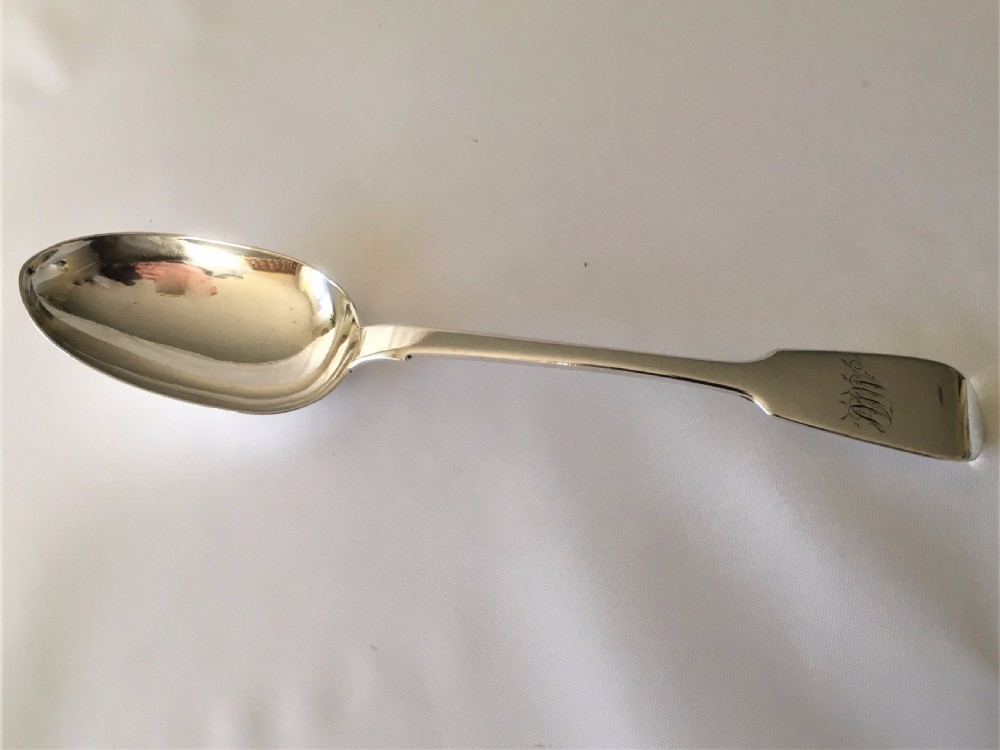 A rare York silver serving spoon.