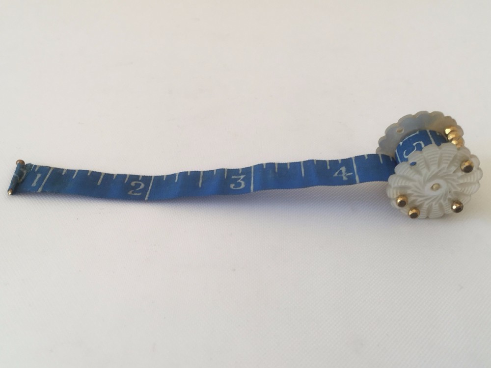 A Georgian mother of pearl tape measure View V