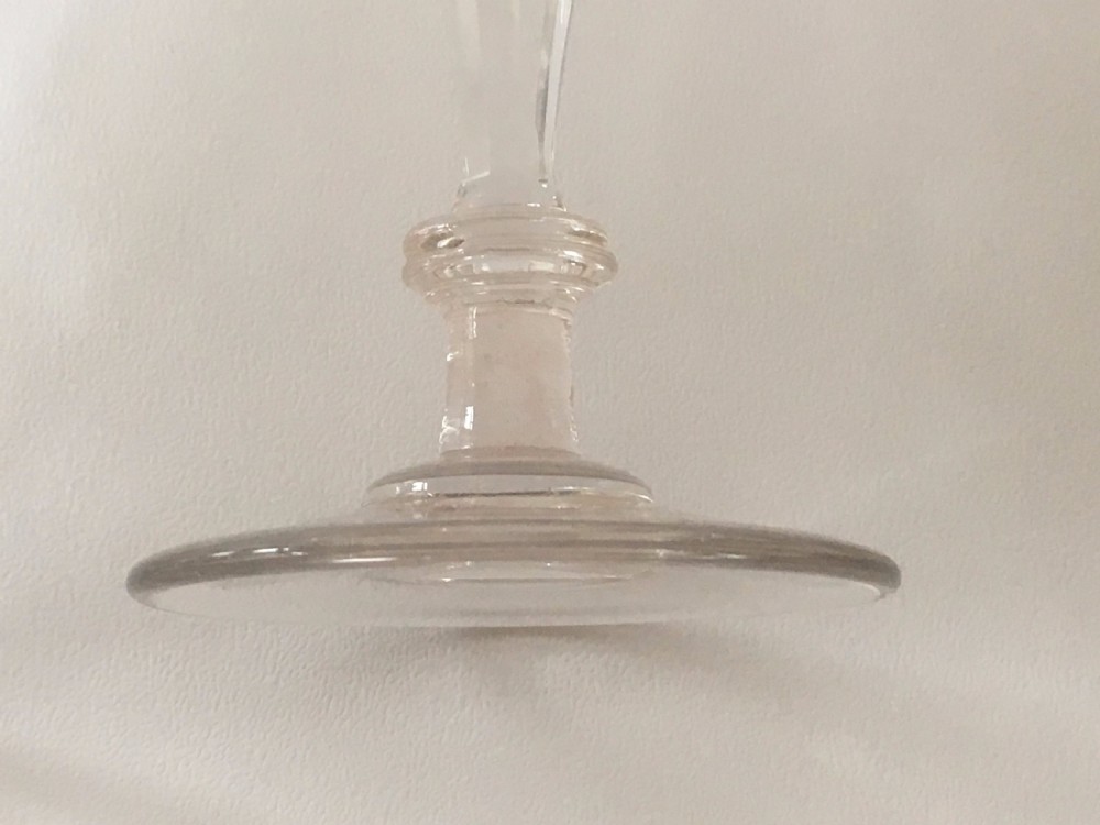 A gorgeous pair of early Victorian champagne flutes. View V