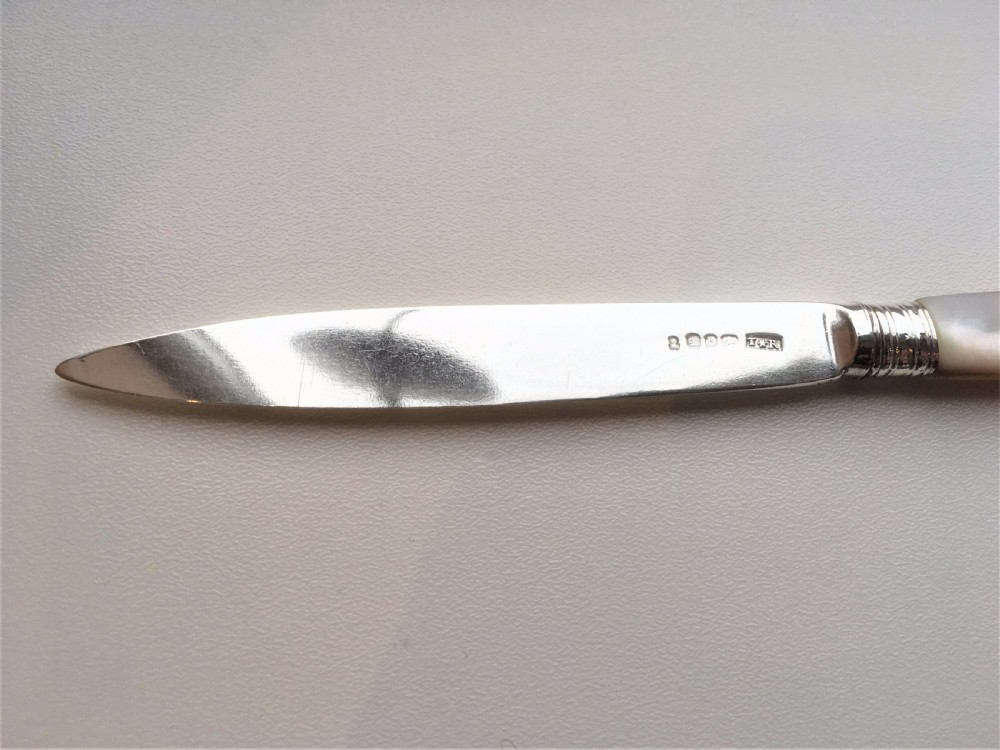 A silver bladed George IV letter opener View III