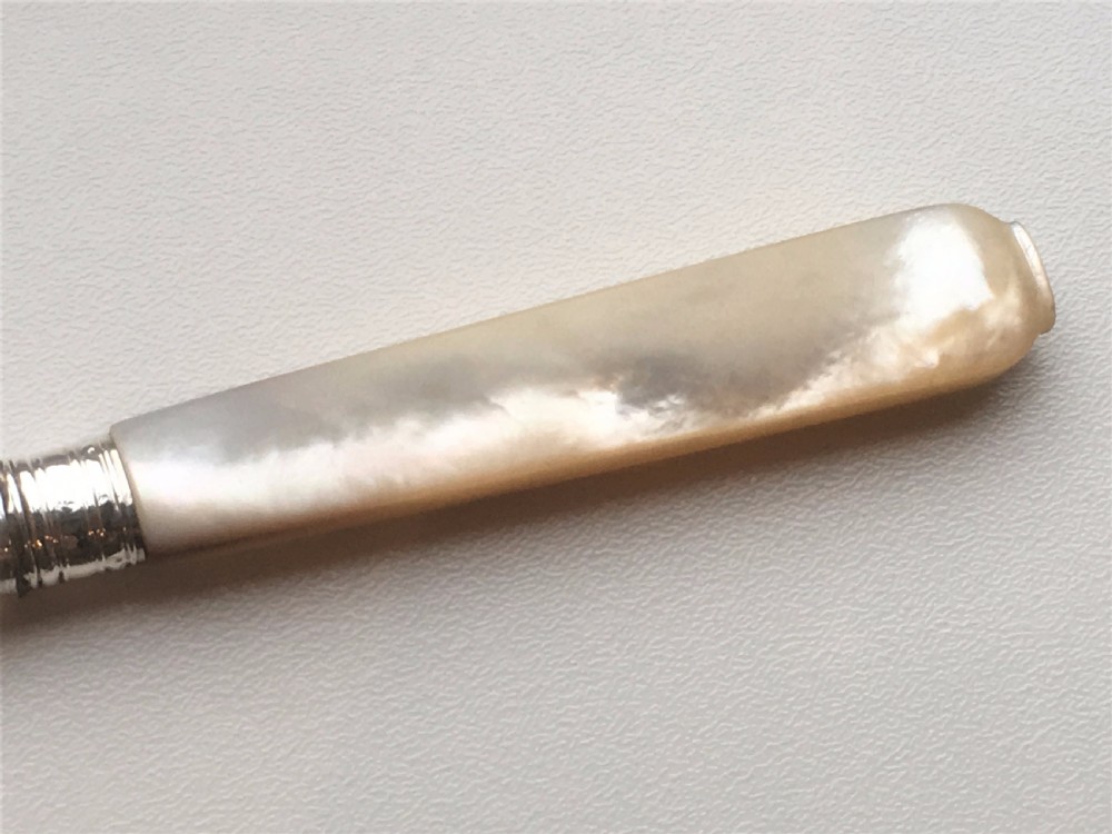 A silver bladed George IV letter opener View V