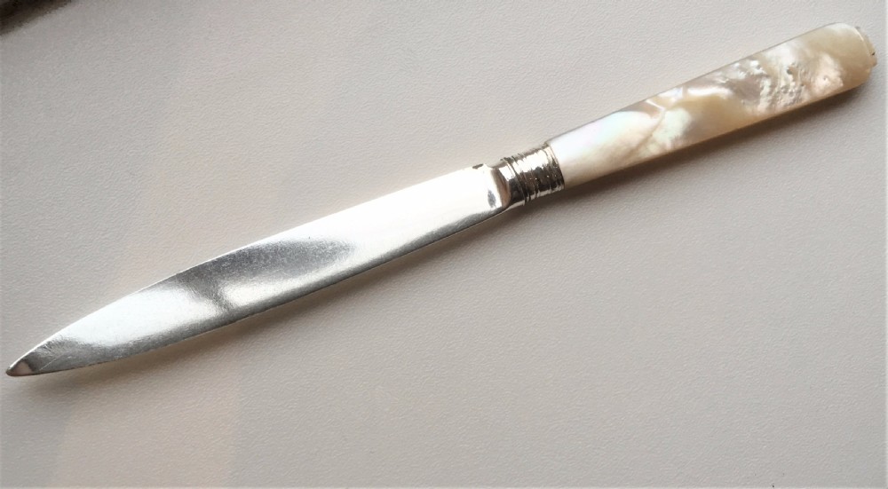 A silver bladed George IV letter opener View VI