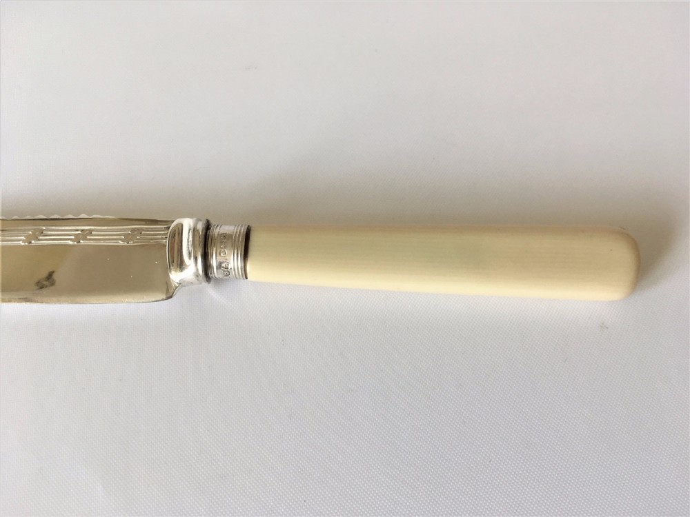 A good silver mounted cake knife. View IV