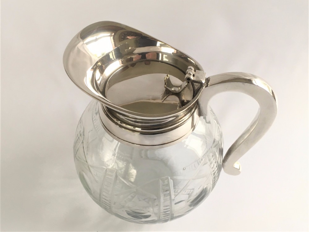 A lovely silver plated small lemonade jug. View III