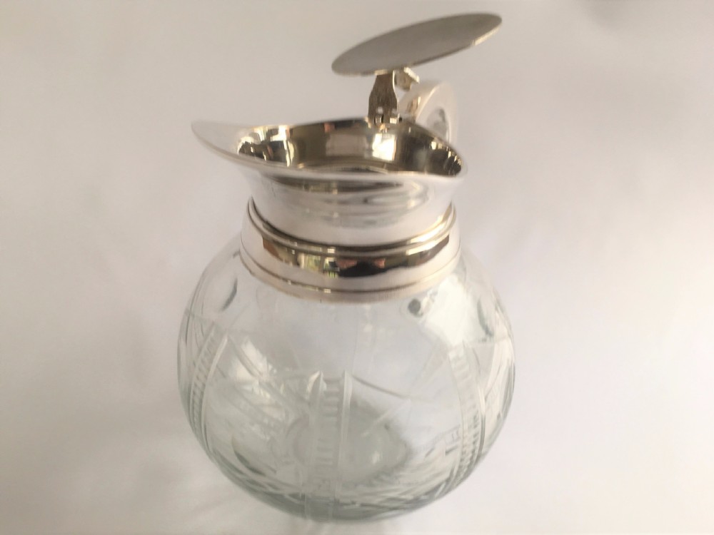 A lovely silver plated small lemonade jug. View V