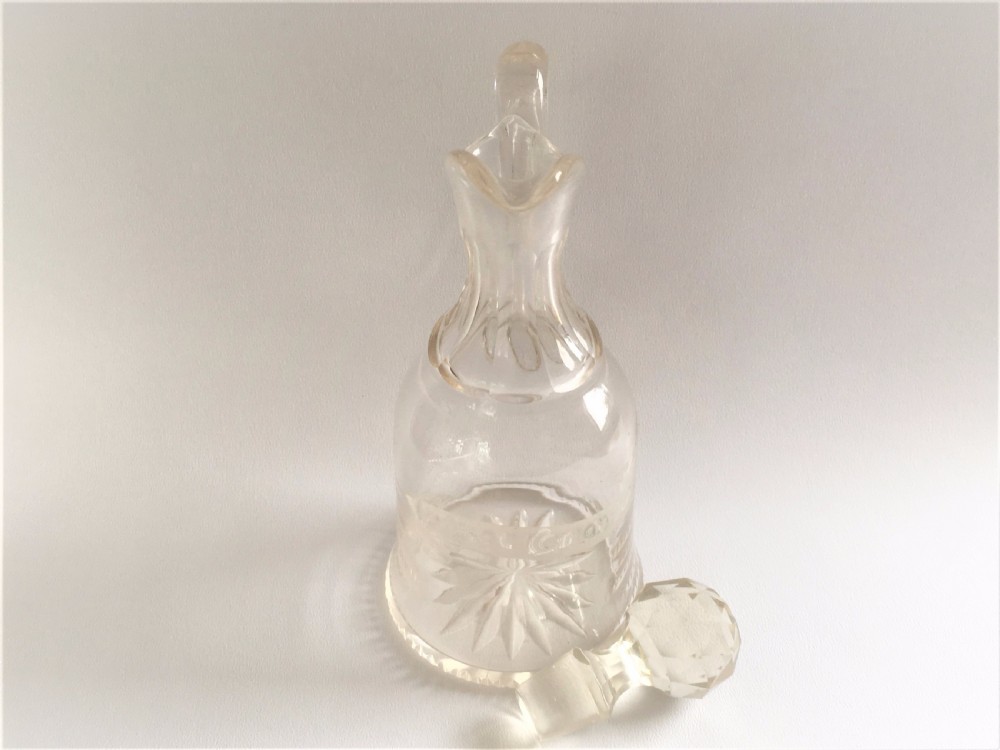 A small French cut glass Brandy jug. View V