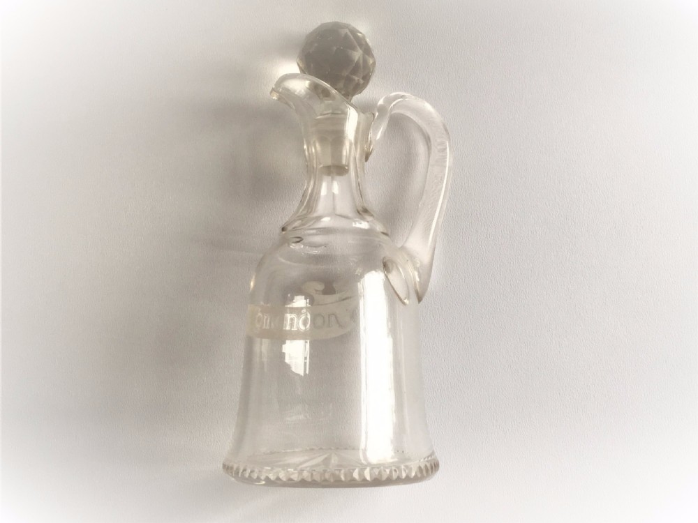 A small French cut glass Brandy jug. View VIII