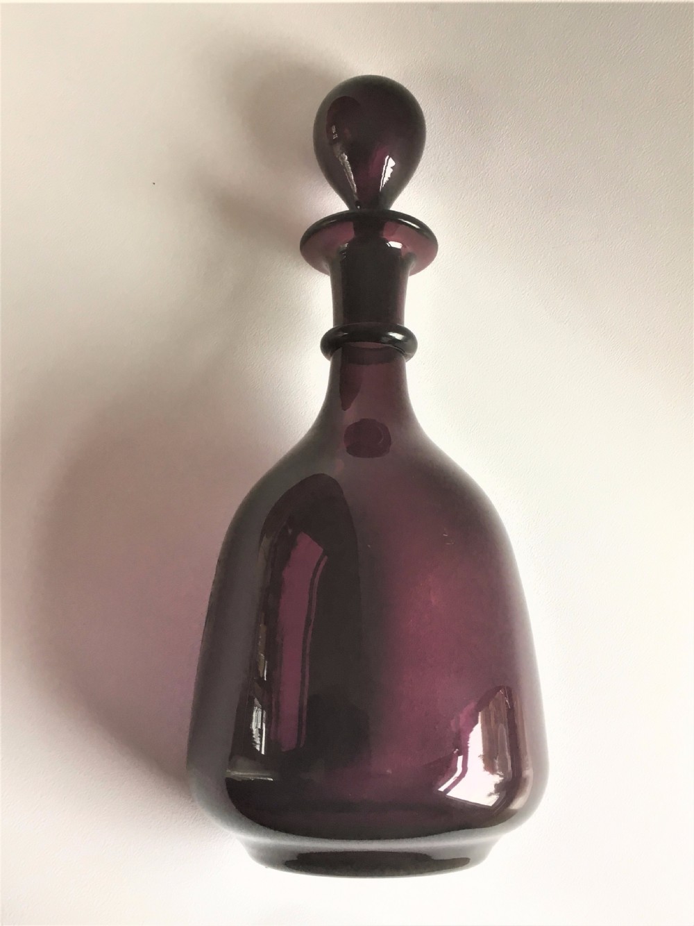 A gorgeous early Victorian amethyst decanter