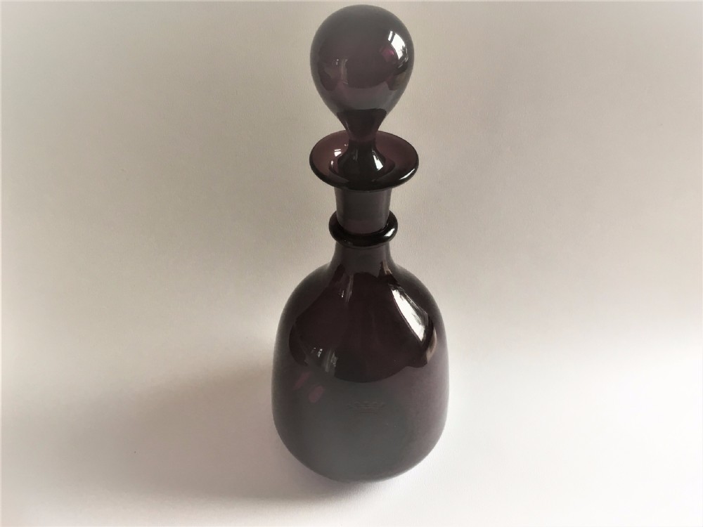 A gorgeous early Victorian amethyst decanter View II
