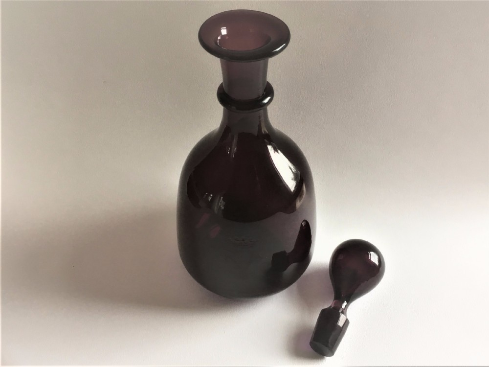 A gorgeous early Victorian amethyst decanter View IV