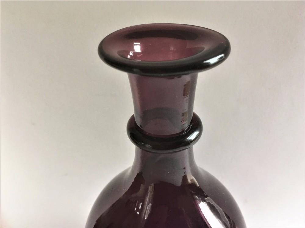 A gorgeous early Victorian amethyst decanter View V
