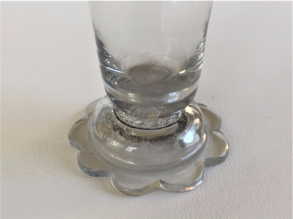 Three rare 18th Century syllabub glasses View VII
