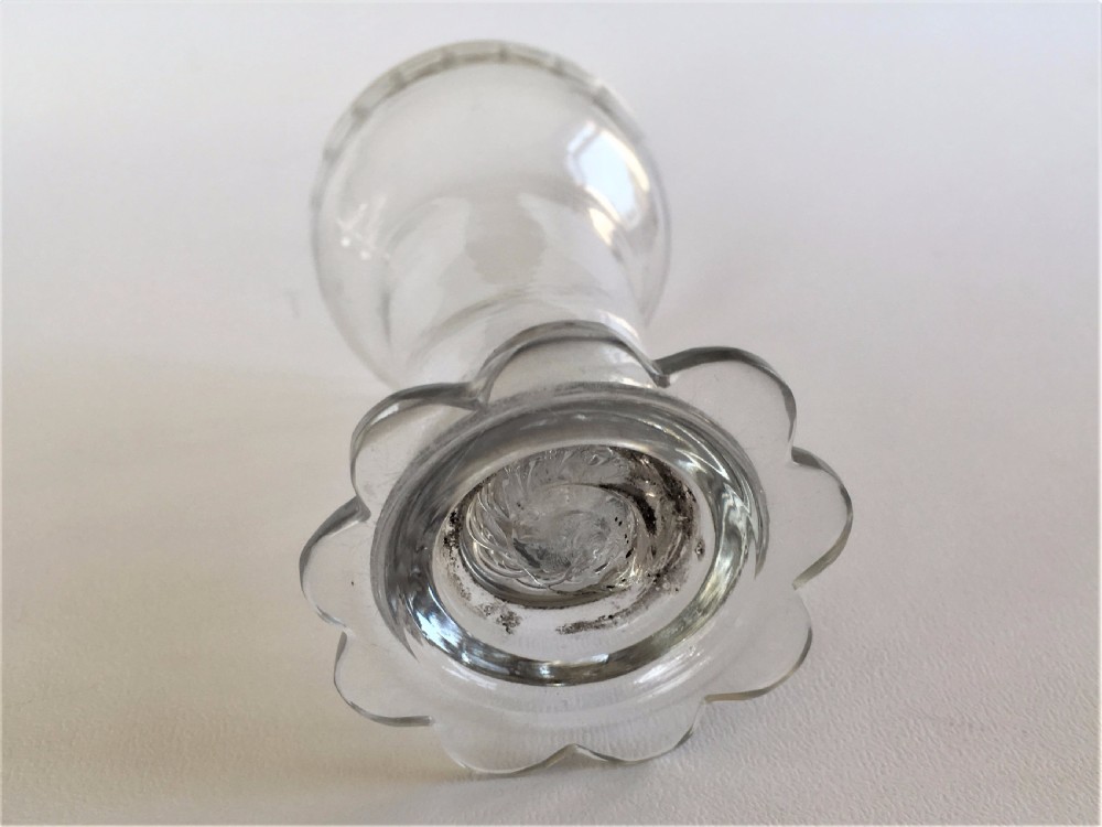 Three rare 18th Century syllabub glasses View VIII