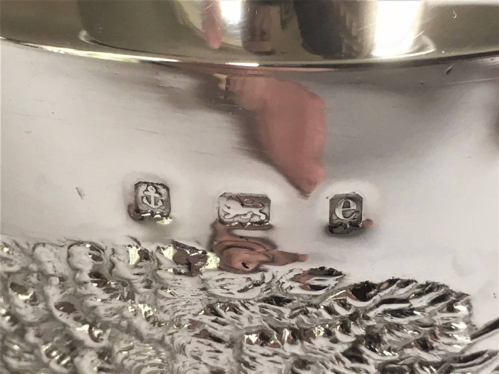 A superb Edwardian scenic silver tea caddy View V