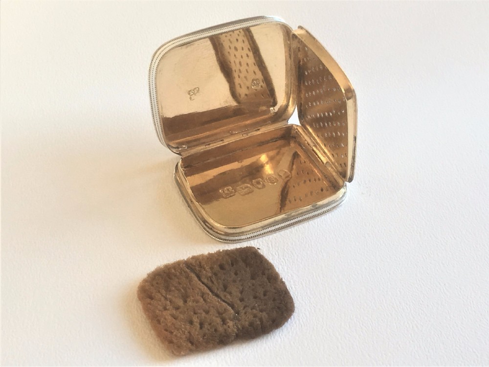 An outstanding silver gilt Georgian vinaigrette View VI
