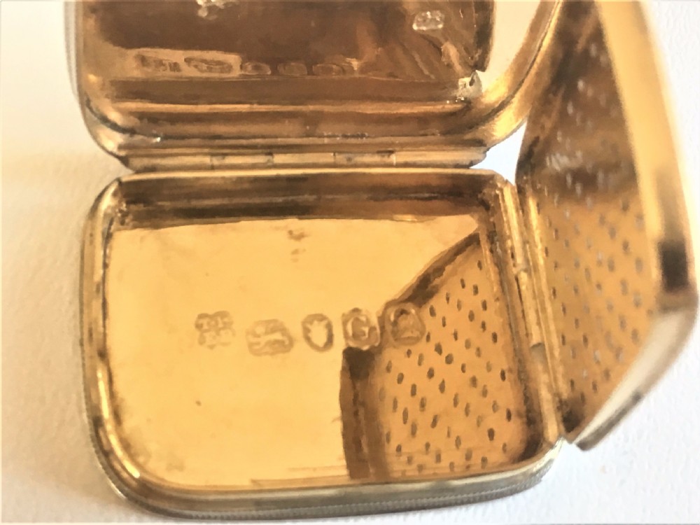 An outstanding silver gilt Georgian vinaigrette View VII