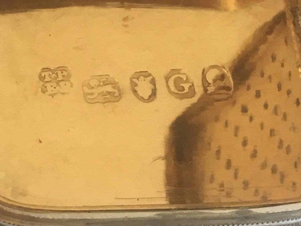 An outstanding silver gilt Georgian vinaigrette View VIII