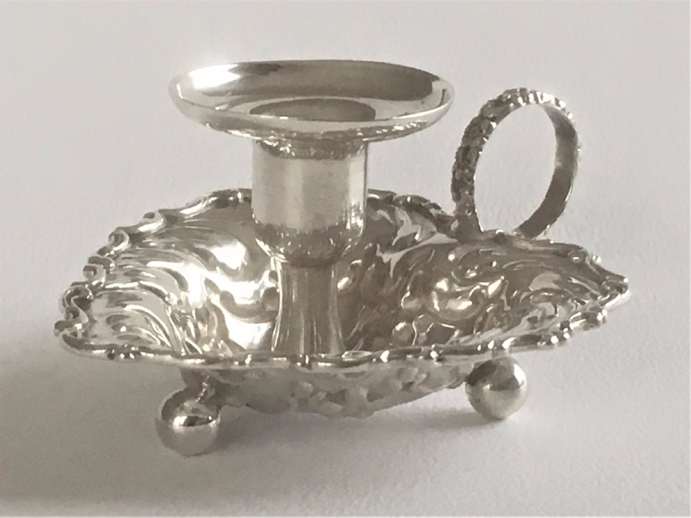 A Sterling silver 19th Century go-to-bed View III