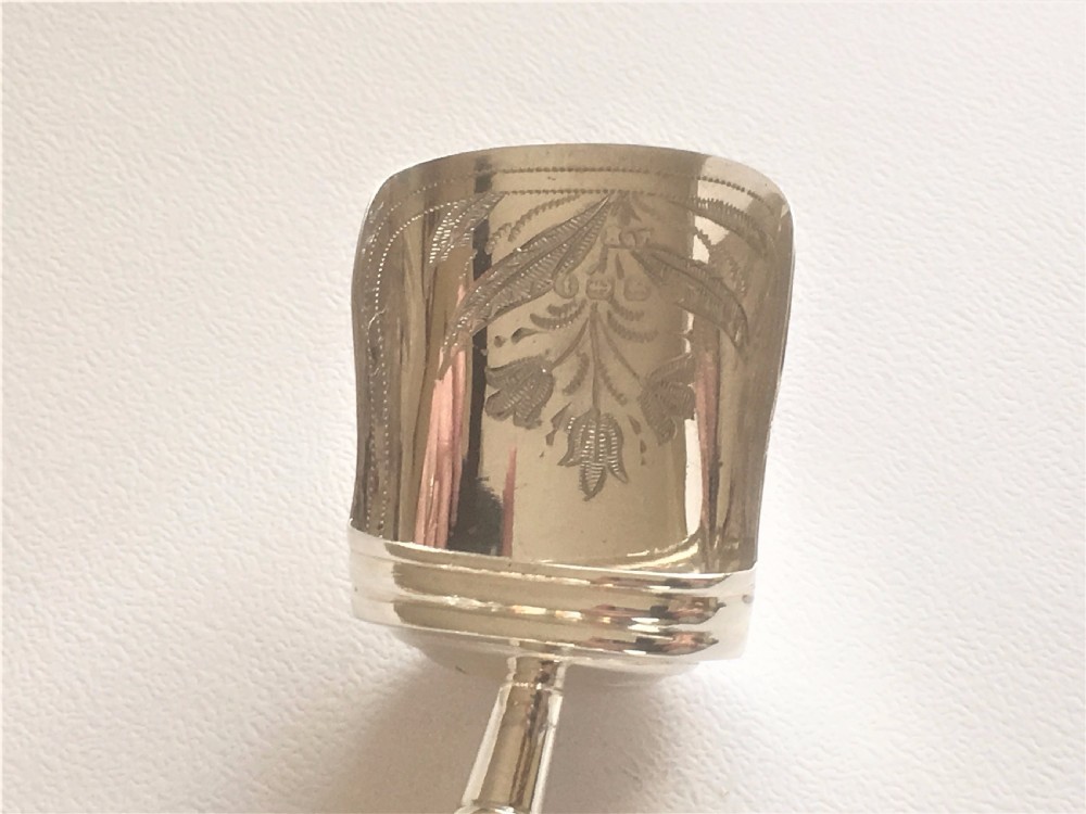 A gorgeous Victorian silver caddy shovel View II