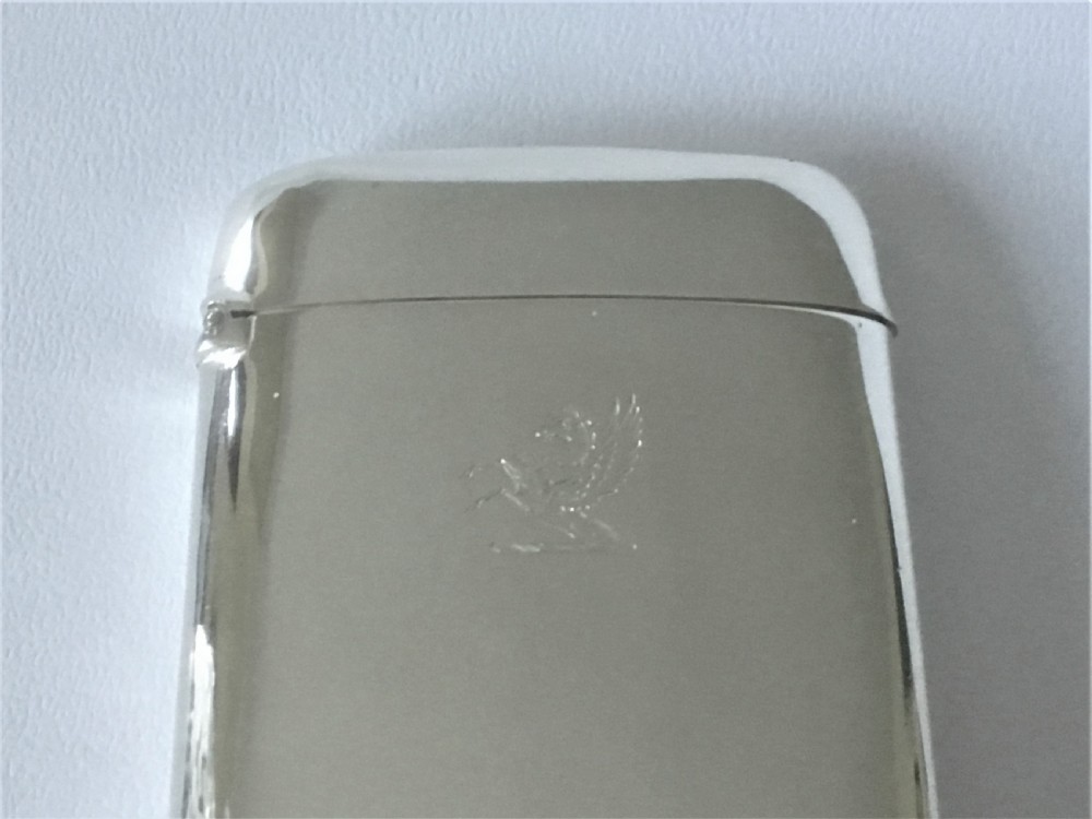 A stylish Victorian crested silver card case View III