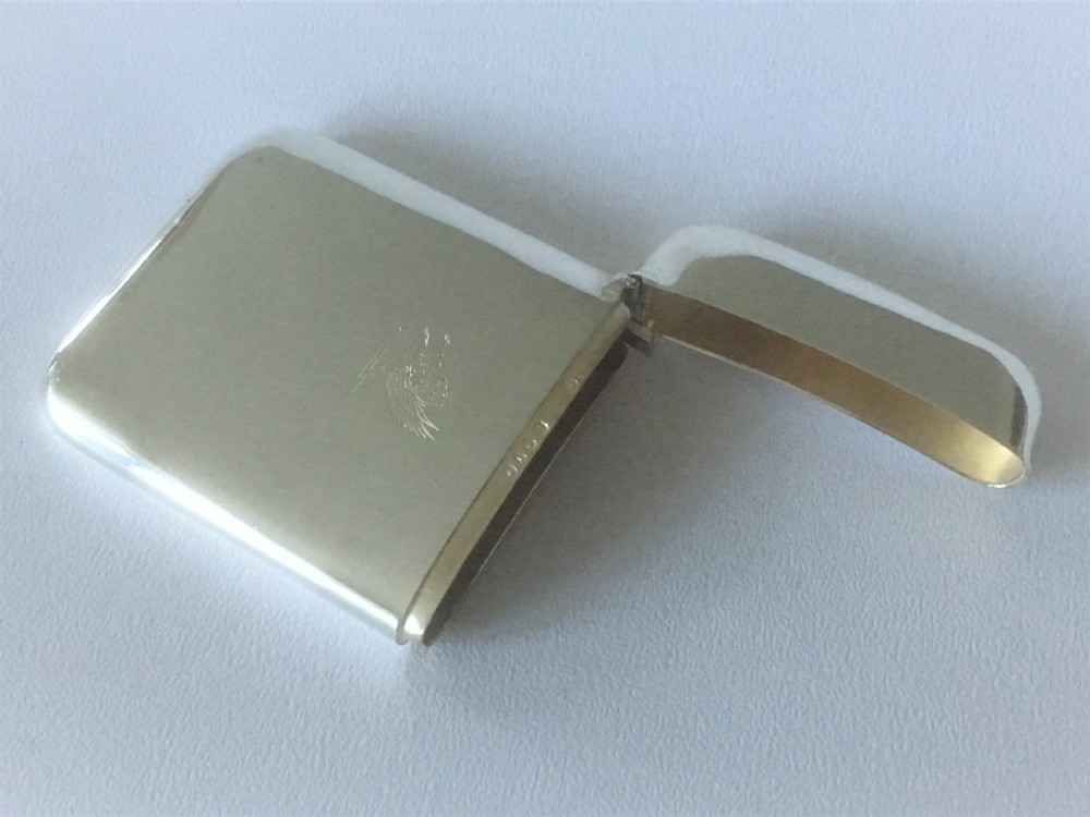 A stylish Victorian crested silver card case View IV