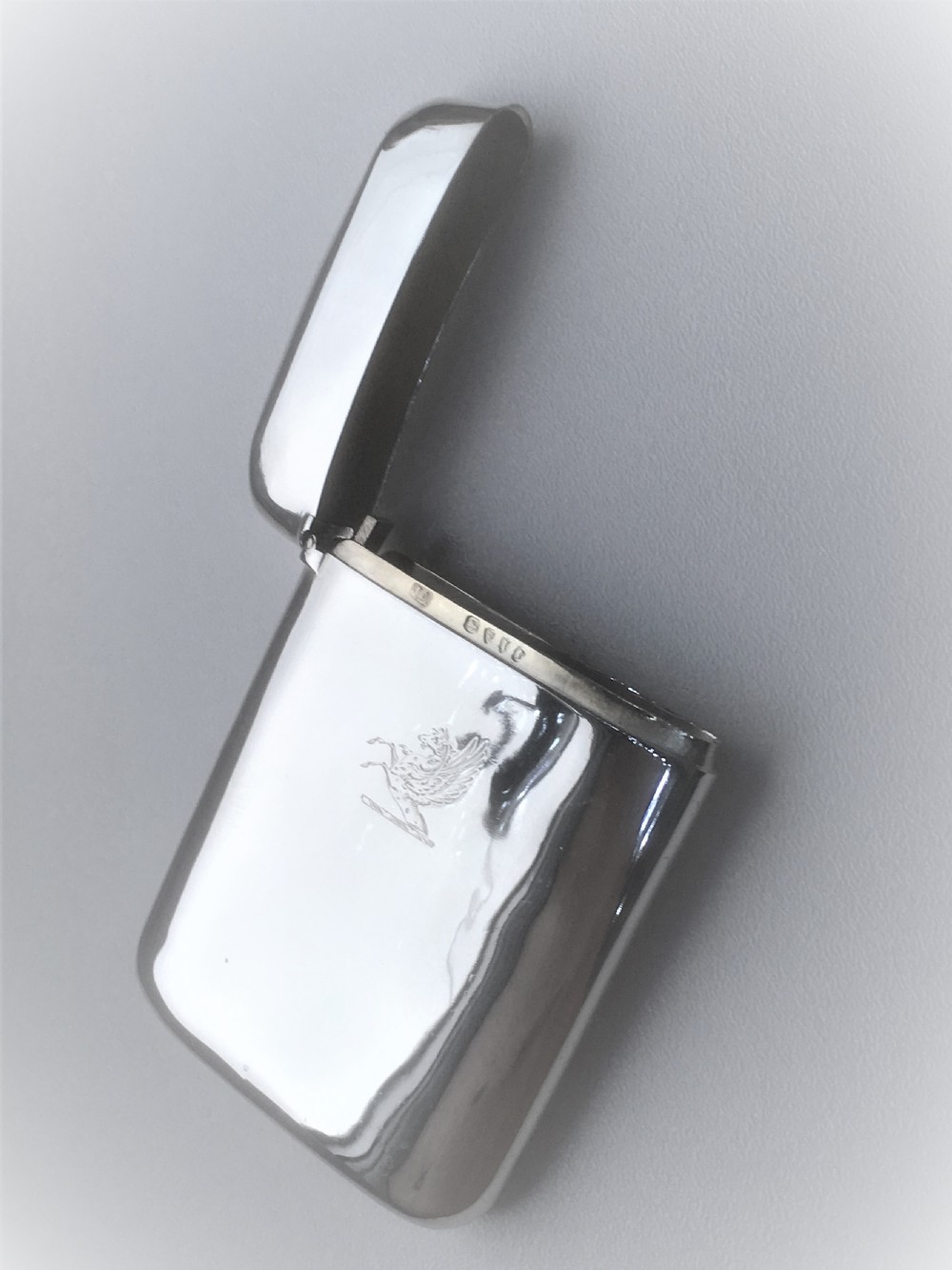 A stylish Victorian crested silver card case View VII