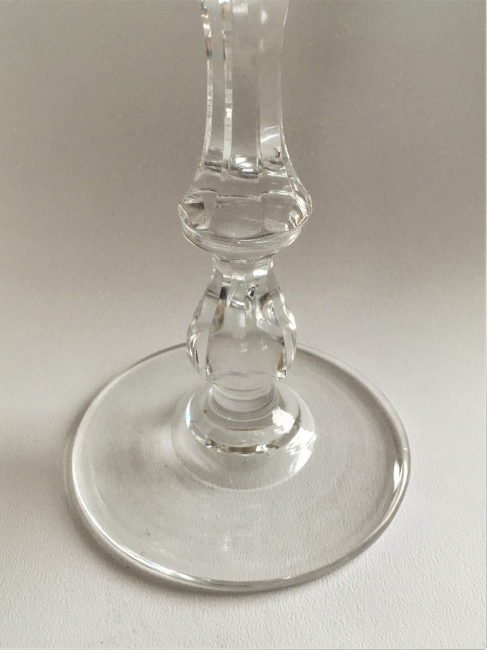 A handsome Victorian cut glass candle holder View II
