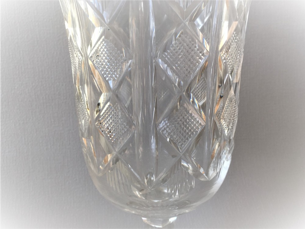 A superb Victorian cut glass celery vase View IV