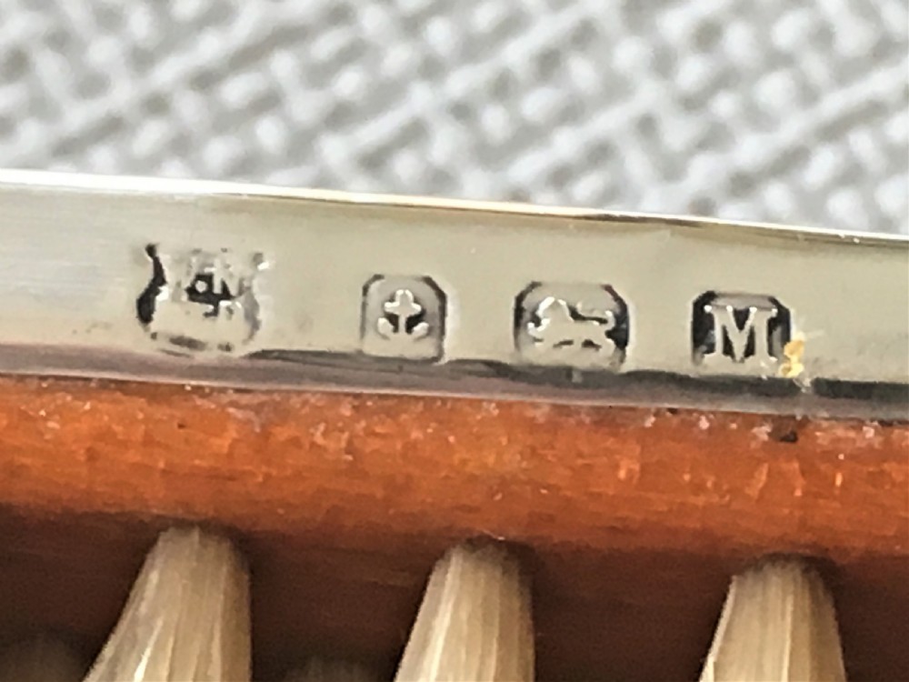 A set of four Art Deco silver brushes View VIII