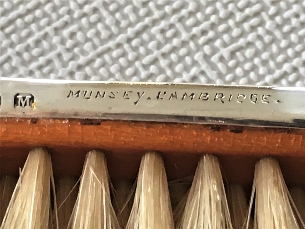 A set of four Art Deco silver brushes View IX