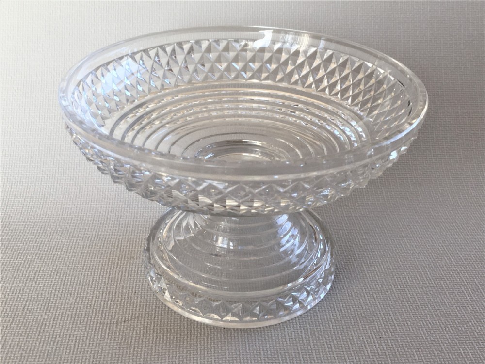 A small Regency cut glass pineapple stand View II