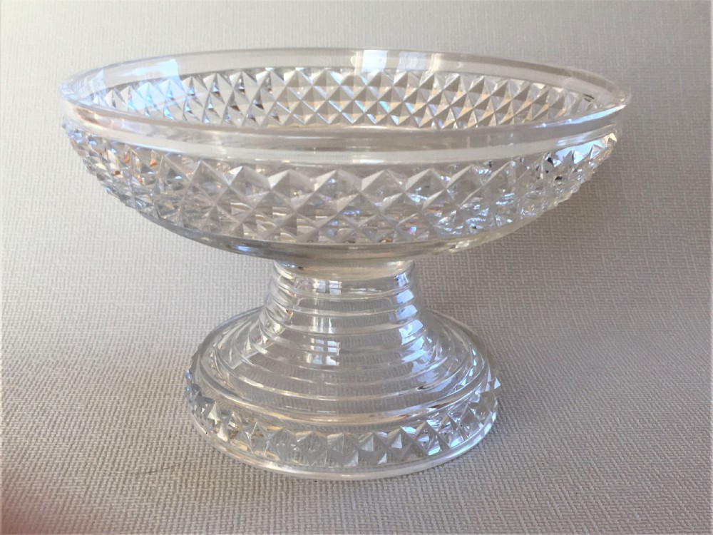 A small Regency cut glass pineapple stand View III