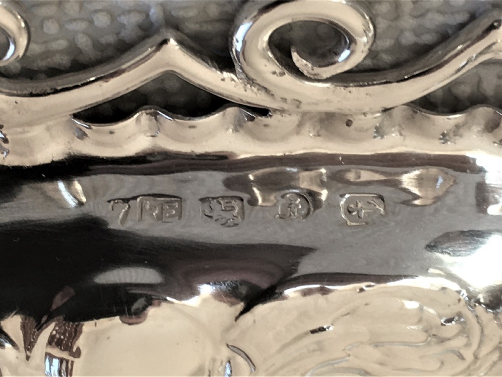 A gorgeous Victorian heart shaped silver trinket dish View IX