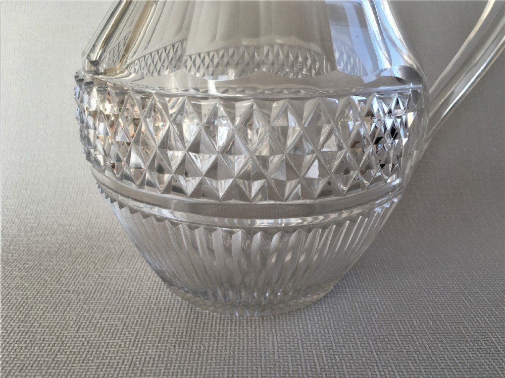 A handsome Regency cut glass water jug View III
