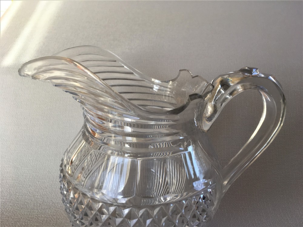 A handsome Regency cut glass water jug View IV